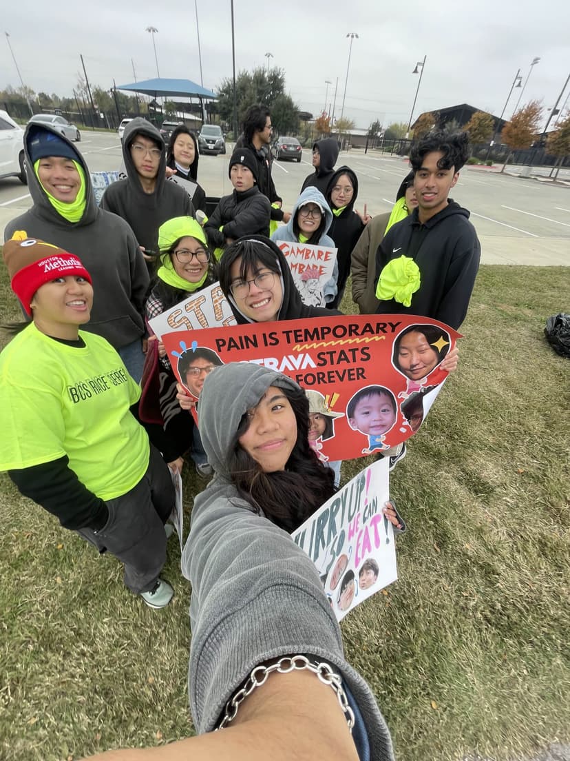 Volunteering at the BCS Marathon!